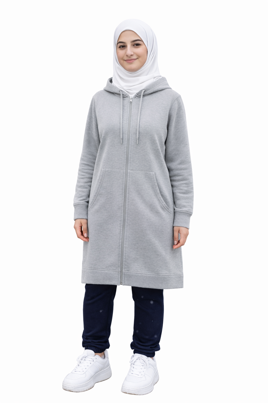 GRA Full-Zip Tunic Hoodie