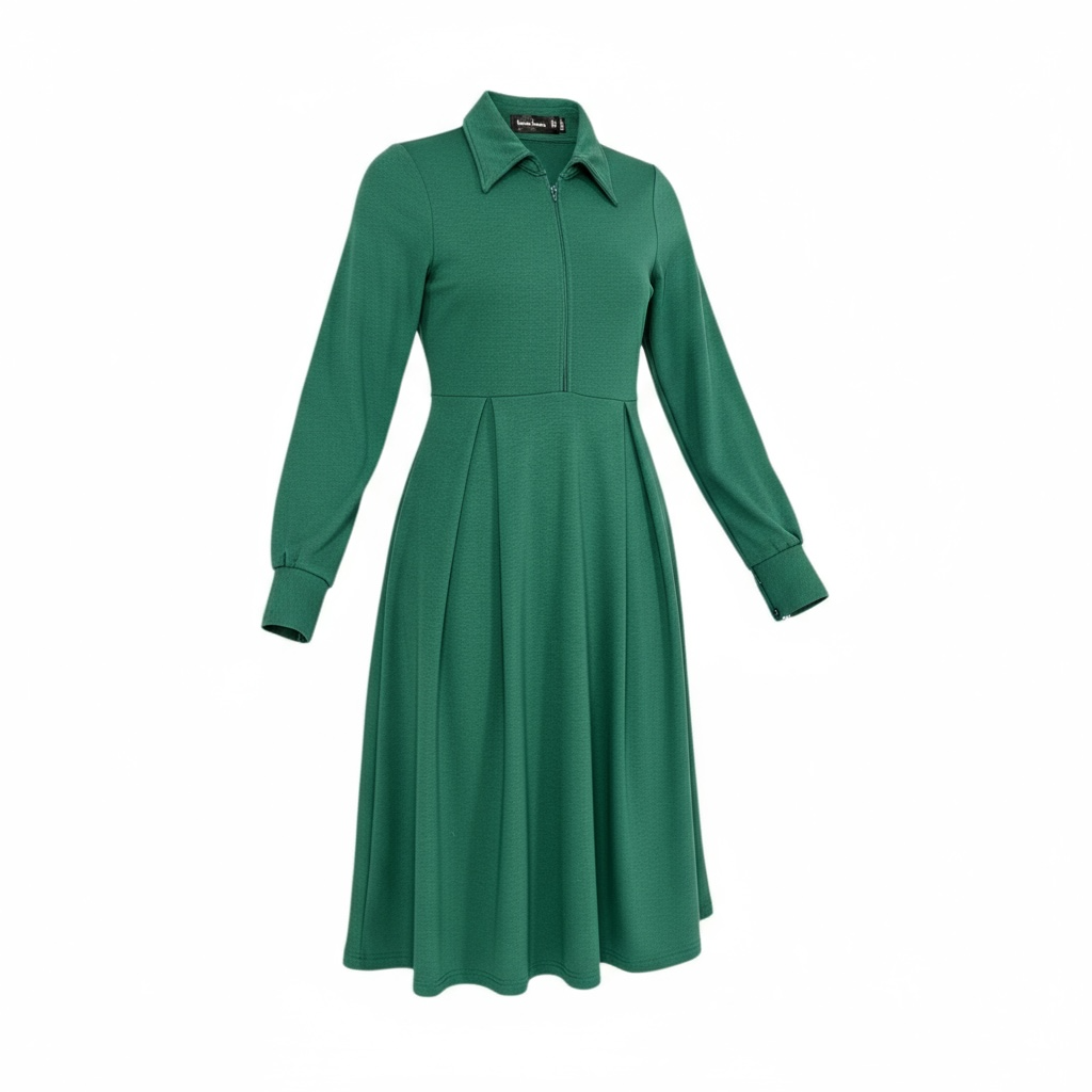 Utility Tunic Dress (Forest Green)